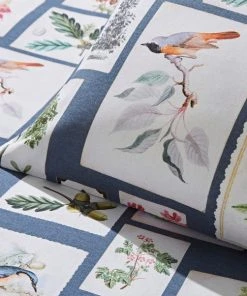 Natural History Museum Woodland Blue 100% Cotton Duvet Cover And Pillowcase Set -Dunelm-shop 30771545 alt06