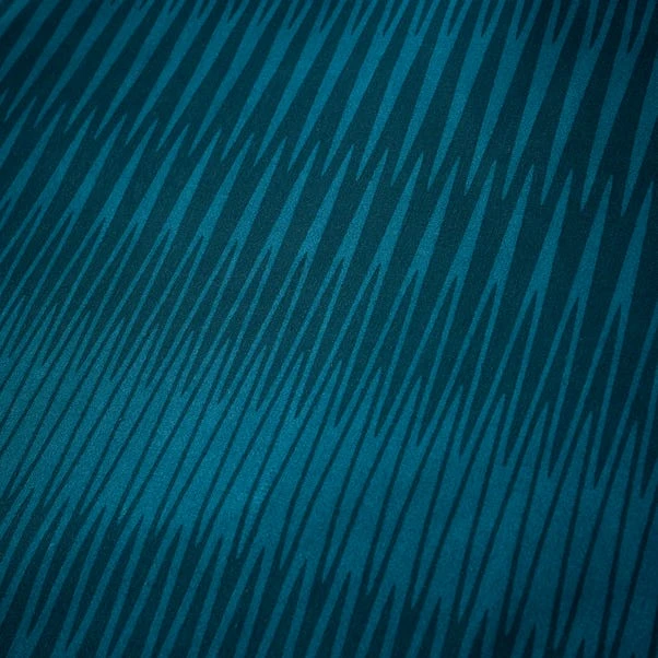 Dunelm Adah Zig Zag Teal Duvet Cover And Pillowcase Set 5 Dunelm Adah Zig Zag Teal Duvet Cover And Pillowcase Set - Image 5