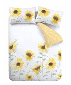 Catherine Lansfield Painted Sunflowers Duvet Cover And Pillowcase Set -Dunelm-shop 30771748 alt04