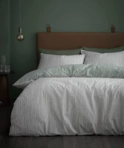 Content By Conran Content By Terence Conran Rupert 100% Cotton Stripe Duvet Cover And Pillowcase Set