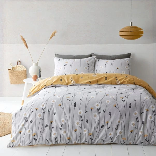 Dunelm Scandi Floral Grey Duvet Cover And Pillowcase Set 1 Dunelm Scandi Floral Grey Duvet Cover And Pillowcase Set