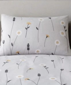 Dunelm Scandi Floral Grey Duvet Cover And Pillowcase Set 8 Dunelm Scandi Floral Grey Duvet Cover And Pillowcase Set -Dunelm-shop 30772206 alt03