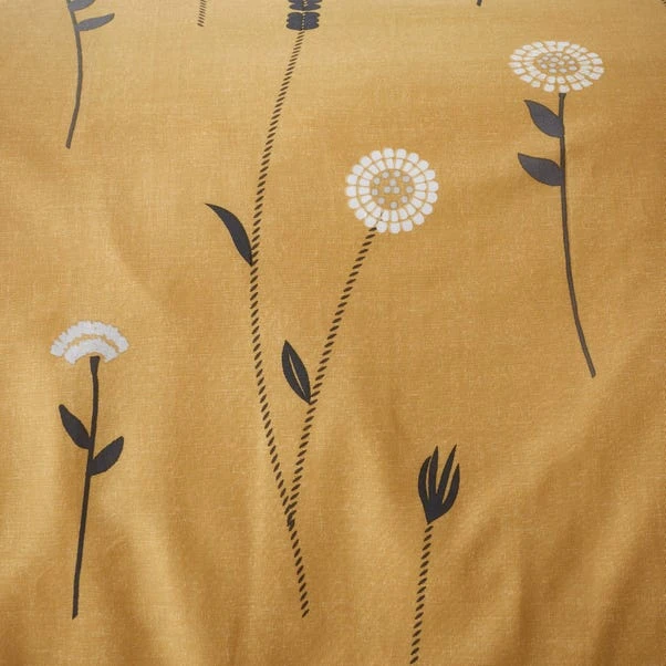 Dunelm Scandi Floral Grey Duvet Cover And Pillowcase Set 5 Dunelm Scandi Floral Grey Duvet Cover And Pillowcase Set - Image 5