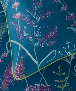 Dorma Winter Garden Teal 100% Cotton Reversible Duvet Cover And Pillowcase Set -Dunelm-shop 30772255 alt04