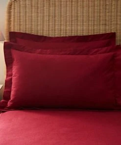 Dorma Premium 100% Brushed Cotton Oxford Pillowcase Pair