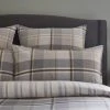 Dorma Heritage Check 100% Brushed Cotton Continental Pillowcase Set