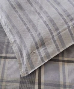 Dorma Heritage Check 100% Brushed Cotton Continental Pillowcase Set -Dunelm-shop 30776066 alt02