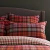 Dorma Mulberry 100% Brushed Cotton Continental Pillowcase Set