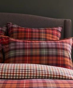 Dorma Mulberry 100% Brushed Cotton Continental Pillowcase Set