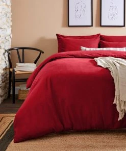 Dunelm Simply 100% Brushed Cotton Duvet Cover And Pillowcase Set