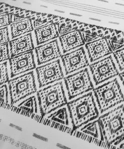 Dunelm Jax Global Black 100% Cotton Duvet Cover And Pillowcase Set -Dunelm-shop 30782192 alt04