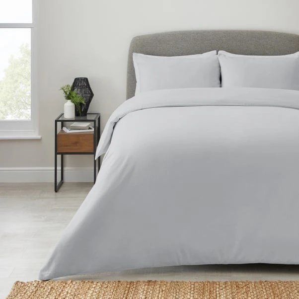 Hotel Egyptian Cotton 400 Thread Count Duvet Cover Grey 1 Hotel Egyptian Cotton 400 Thread Count Duvet Cover Grey