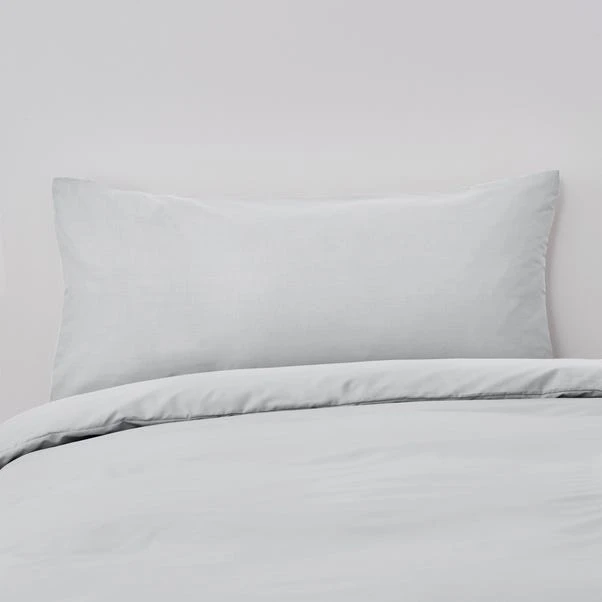 Hotel Egyptian Cotton 400 Thread Count Duvet Cover Grey 2 Hotel Egyptian Cotton 400 Thread Count Duvet Cover Grey - Image 2