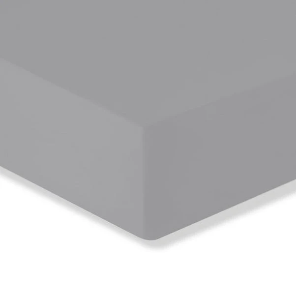 Dunelm Soft Cotton Plain 28cm Fitted Sheet 1 Dunelm Soft Cotton Plain 28cm Fitted Sheet