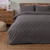 Dunelm Thyra Tufted Grey Spot Duvet Cover And Pillowcase Set