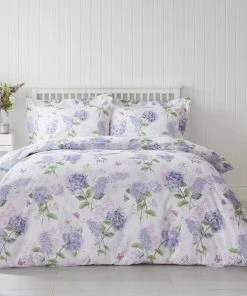 Dunelm Wild Hydrangea Lilac Oxford Pillowcase -Dunelm-shop 30798237 alt02