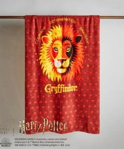 Harry Potter Red Gryffindor Fleece Blanket
