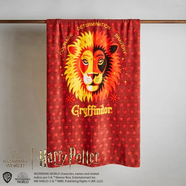 Harry Potter Red Gryffindor Fleece Blanket 1 Harry Potter Red Gryffindor Fleece Blanket
