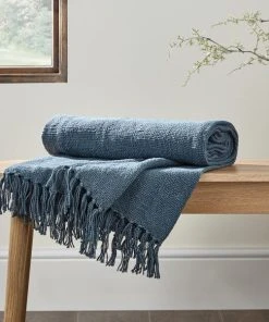 Dunelm Aris Cotton Weave 130cm X 180cm Throw