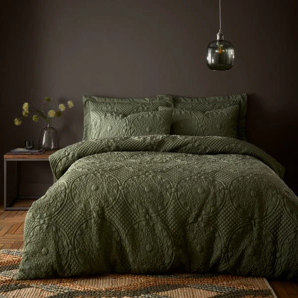 Dunelm Mandalay Olive Duvet Cover And Pillowcase Set 1 Dunelm Mandalay Olive Duvet Cover And Pillowcase Set