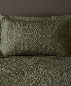 Dunelm Mandalay Olive Oxford Pillowcase