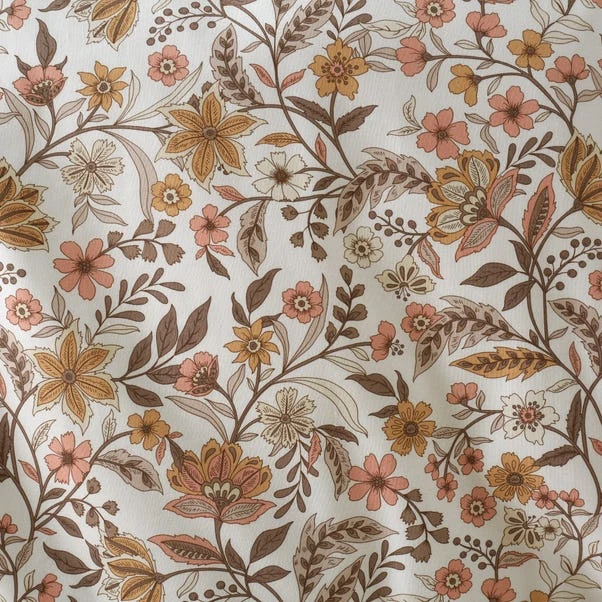 Dunelm Louella Floral Terracotta Duvet Cover And Pillowcase Set 6 Dunelm Louella Floral Terracotta Duvet Cover And Pillowcase Set - Image 6