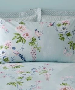 Dunelm Chinoiserie Bird Seafoam Duvet Cover And Pillowcase Set 8 Dunelm Chinoiserie Bird Seafoam Duvet Cover And Pillowcase Set -Dunelm-shop 30801104 alt02
