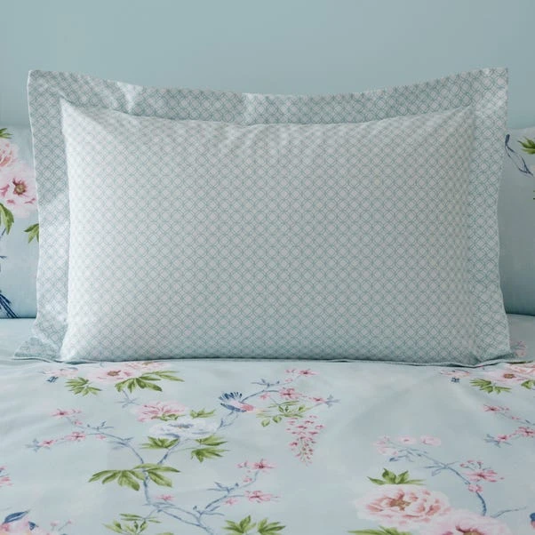 Dunelm Chinoiserie Bird Seafoam Duvet Cover And Pillowcase Set 4 Dunelm Chinoiserie Bird Seafoam Duvet Cover And Pillowcase Set - Image 4
