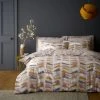 Dunelm Axel Leaf Ochre Duvet Cover And Pillowcase Set