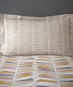 Dunelm Axel Leaf Ochre Duvet Cover And Pillowcase Set -Dunelm-shop 30801127 alt03