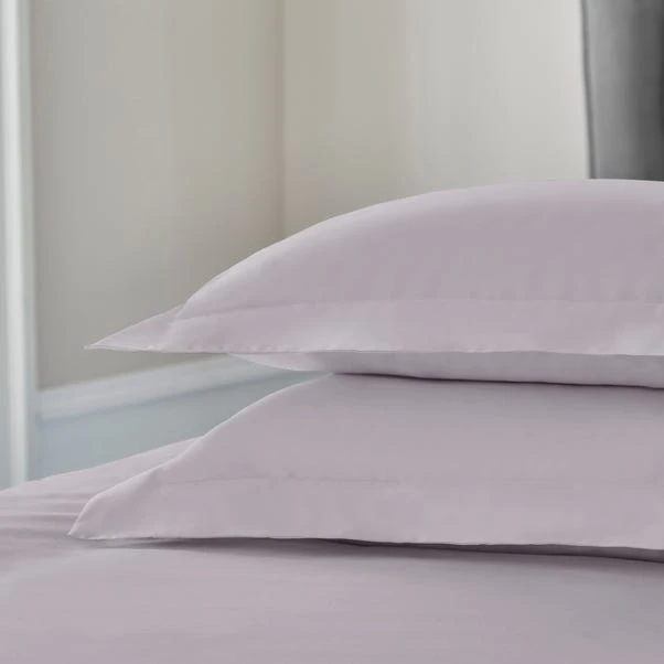 Dorma 300 Thread Count 100% Cotton Sateen Plain Continental Square Pillowcase 2 Dorma 300 Thread Count 100% Cotton Sateen Plain Continental Square Pillowcase - Image 2