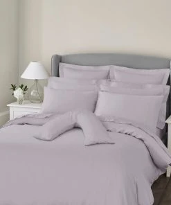 Dorma 300 Thread Count 100% Cotton Sateen Plain V-Shaped Pillowcase