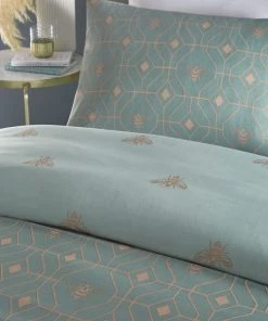 Furn Furn. Bee Deco Eau De Nil Duvet Cover And Pillowcase Set -Dunelm-shop 30803612 alt02