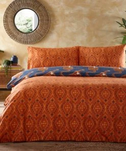 Furn Furn. Tibetan Tiger Blue Duvet Cover And Pillowcase Set -Dunelm-shop 30803627 alt02