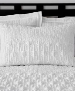 Dunelm Billie White Standard Pillowcase Pair
