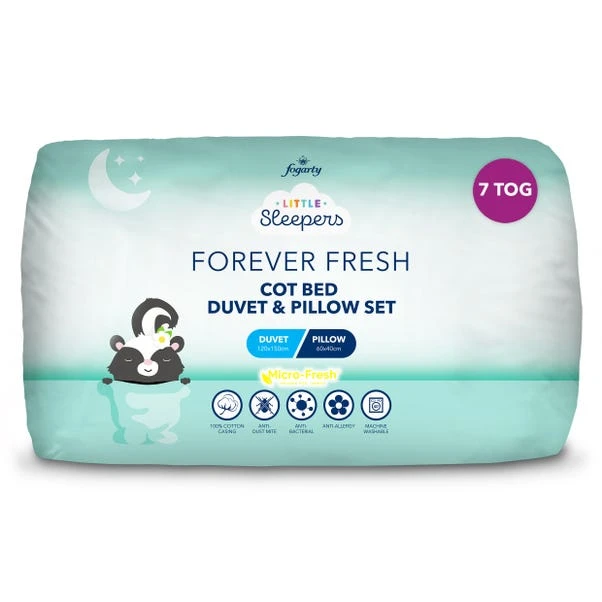 Fogarty Little Sleepers Forever Fresh 4 Tog Cot Bed Duvet And Pillow Set 4 Fogarty Little Sleepers Forever Fresh 4 Tog Cot Bed Duvet And Pillow Set - Image 4