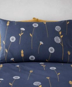 Dunelm Scandi Floral Navy Duvet Cover And Pillowcase Set -Dunelm-shop 30810468 alt02
