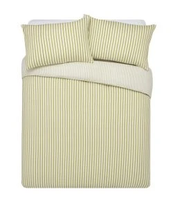 Dunelm Payton Stripe Green Duvet Cover And Pillowcase Set -Dunelm-shop 30810992 alt05