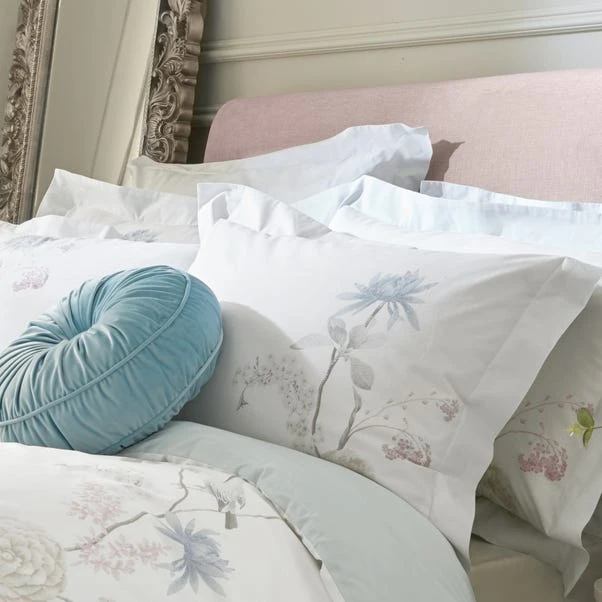 Holly Willoughby Nia Floral Pastel Cotton Oxford Pillowcase 1 Holly Willoughby Nia Floral Pastel Cotton Oxford Pillowcase