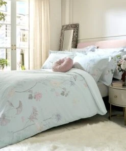 Holly Willoughby Nia Floral Pastel Cotton Oxford Pillowcase 5 Holly Willoughby Nia Floral Pastel Cotton Oxford Pillowcase -Dunelm-shop 30812908 alt02