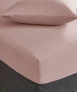 Fogarty Soft Touch Dusty Pink Fitted Sheet