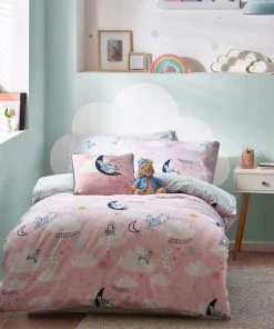 Peter Rabbitâ„¢ Sleepy Head Pink Duvet Cover And Pillowcase Set