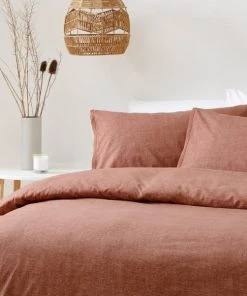 The Linen Yard Claybourne Pecan 100% Cotton Duvet Cover & Pillowcase Set 6 The Linen Yard Claybourne Pecan 100% Cotton Duvet Cover & Pillowcase Set -Dunelm-shop 30824025 alt02
