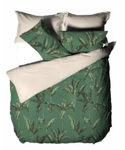 Linen House Livia Leaf Green 100% Cotton Duvet Cover & Pilowcase Set 7 Linen House Livia Leaf Green 100% Cotton Duvet Cover & Pilowcase Set -Dunelm-shop 30824120 alt03