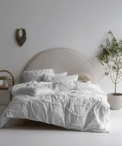 Linen House Manisha White 100% Cotton Duvet Cover & Pilowcase Set