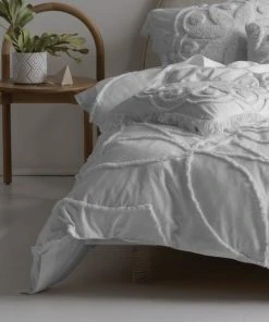 Linen House Manisha White 100% Cotton Duvet Cover & Pilowcase Set 6 Linen House Manisha White 100% Cotton Duvet Cover & Pilowcase Set -Dunelm-shop 30824126 alt02