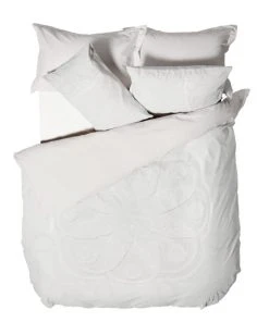 Linen House Manisha White 100% Cotton Duvet Cover & Pilowcase Set 7 Linen House Manisha White 100% Cotton Duvet Cover & Pilowcase Set -Dunelm-shop 30824126 alt03