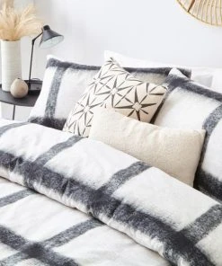The Linen Yard Faux Mohair Stripe Navy 100% Cotton Duvet Cover & Pillowcase Set 6 The Linen Yard Faux Mohair Stripe Navy 100% Cotton Duvet Cover & Pillowcase Set -Dunelm-shop 30824158 alt02