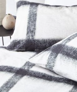 The Linen Yard Faux Mohair Stripe Navy 100% Cotton Duvet Cover & Pillowcase Set 7 The Linen Yard Faux Mohair Stripe Navy 100% Cotton Duvet Cover & Pillowcase Set -Dunelm-shop 30824158 alt03