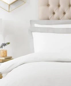 Paoletti Harvard Grey 100% Cotton Duvet Cover & Pillowcase Set -Dunelm-shop 30824669 alt02